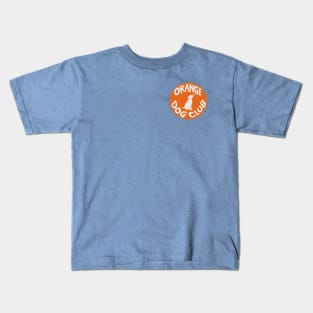 Orange Dog Club Logo 2 Kids T-Shirt